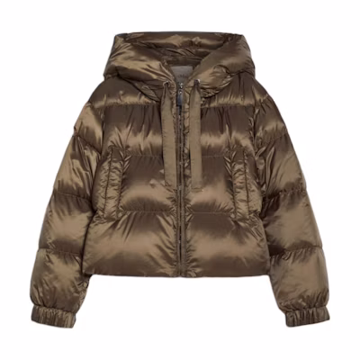 (Women) 'S Max Mara MaxMara Seie Solid Color Hooded Loose Fit Zip Jacket Women’s Deep Green 9486104506077-SEIE