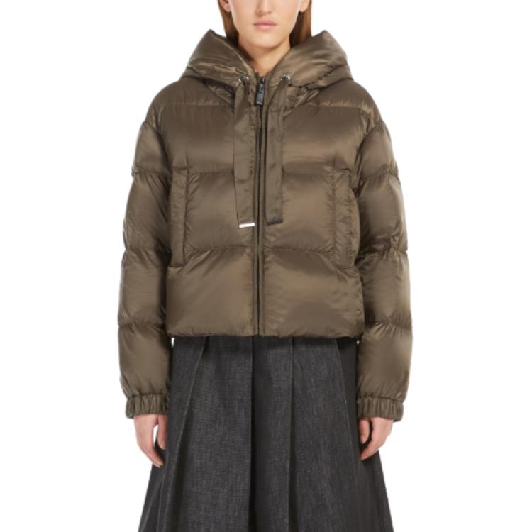 Purchase (W) ''S Max Mara MaxMara Seie 深綠色連帽寬鬆版拉鍊外套 女款 9486104506077-SEIE