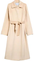 (Women) 'S Max Mara MaxMara Soldato White Coat with Belt and Lapel Design. 1016201306001 - SOLDATO (Women) 'S Max Mara MaxMara Soldato White Coat with Belt and Lapel Design. 1016201306001 - SOLDATO