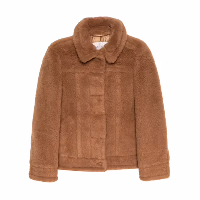 (Women) 'S Max Mara MaxMara Solid Color Casual Long Sleeve Jacket - Camel 1086043906
