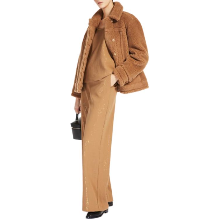 Shop (W) ''S マックスマーラ 長袖カジュアルジャケット 無地 - キャメル 1086043906