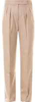 (Women) 'S Max Mara MaxMara Solid Silk Straight-Leg Pants Beige. 11310411600274-010 (Women) 'S Max Mara MaxMara Solid Silk Straight-Leg Pants Beige. 11310411600274-010