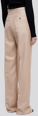 (W) ''S Max Mara MaxMara Seluar Sutera Potongan Lurus Beige. 11310411600274-010 Sizing (W) ''S Max Mara MaxMara Seluar Sutera Potongan Lurus Beige. 11310411600274-010