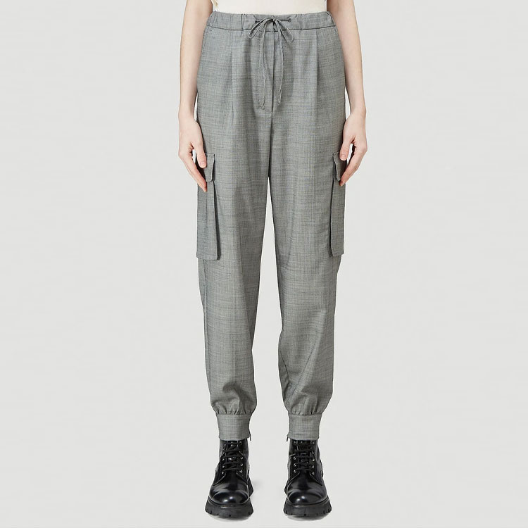 Shop (W) ''S 막스마라 솔리드 타이 허리 캐주얼 팬츠 - 그레이 11360119600001 11400000000000