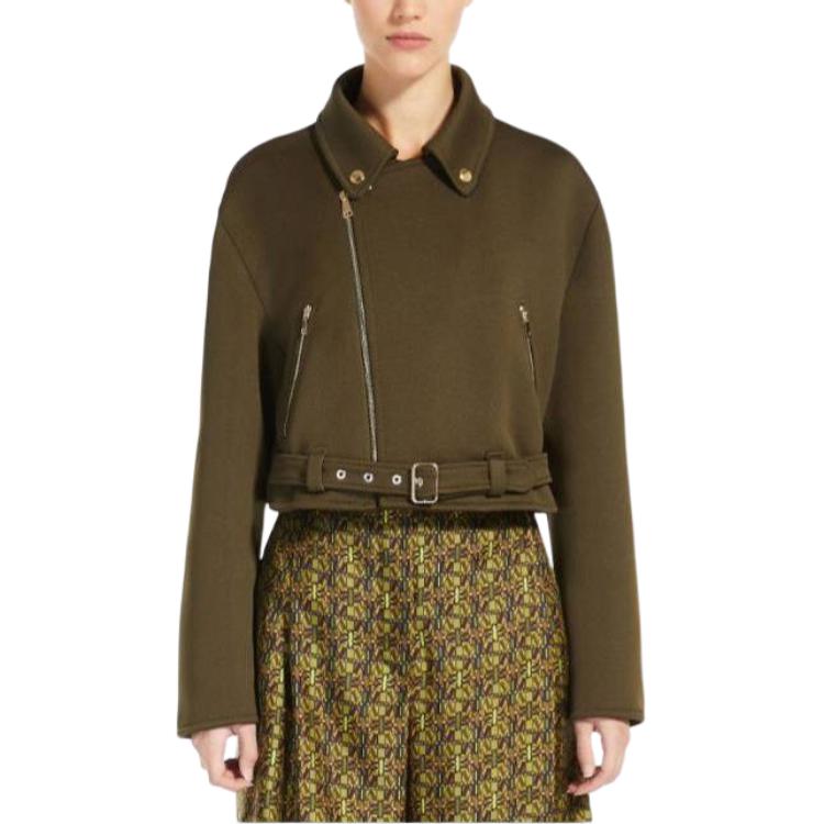 (Women) 'S Max Mara MaxMara Spezie  Brown Long Sleeve Jersey Jacket with Collar. 1916053906006-SPEZIE 圖 4