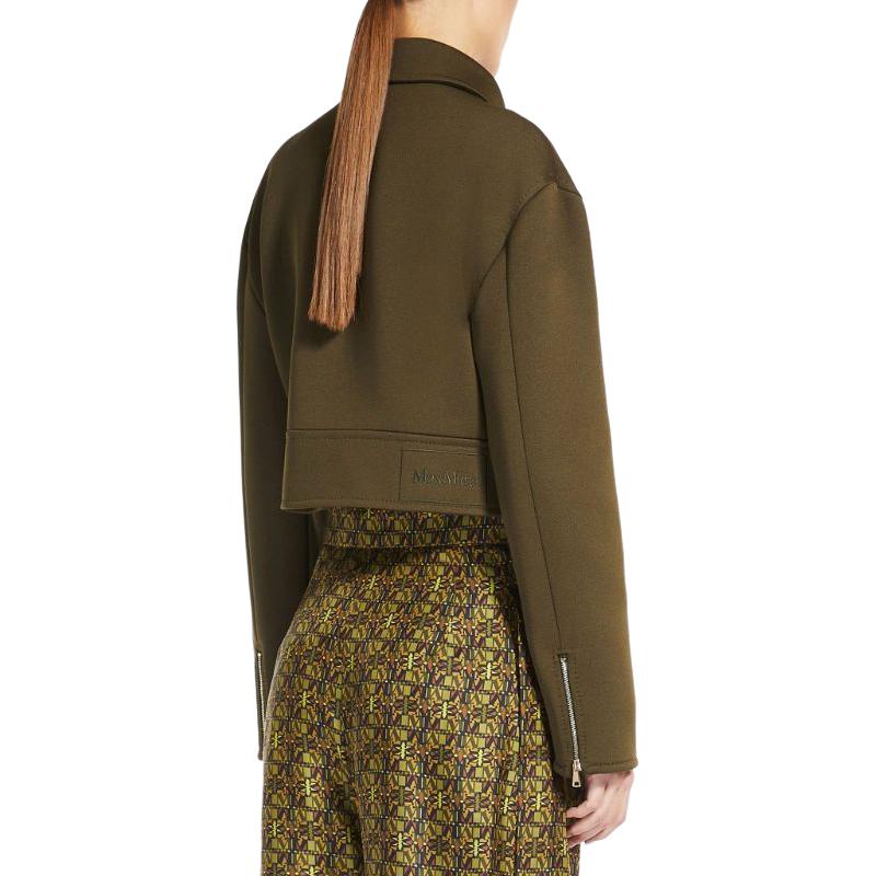 (Women) 'S Max Mara MaxMara Spezie  Brown Long Sleeve Jersey Jacket with Collar. 1916053906006-SPEZIE 圖 5