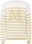Order (Women) 'S Max Mara MaxMara SS22 Striped Letter Crewneck Sweater Yellow 13610321600-009