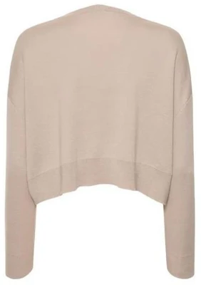 (W) ''S Max Mara MaxMara SS23 米色长袖圆领短款针织毛衣 1366123906014-SIR Lookbook (W) ''S Max Mara MaxMara SS23 米色长袖圆领短款针织毛衣 1366123906014-SIR