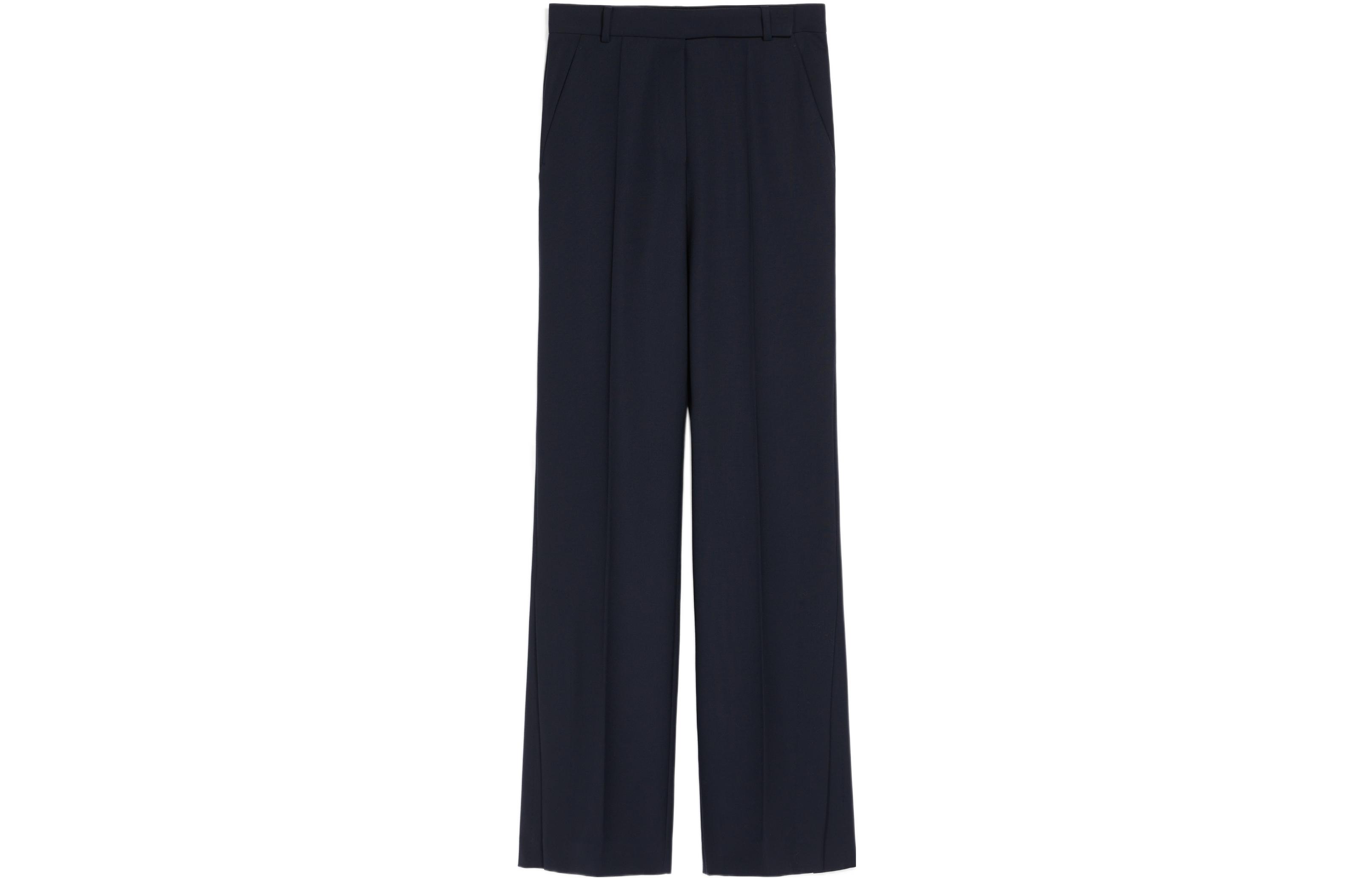 (Women) 'S Max Mara MaxMara SS23  High-Waist Split Flared Pants Black 1131053106005-DENARO