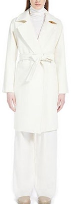 (W) ''S Max Mara MaxMara SS23 白色長袖綁帶翻領大衣。 1016033306 Lookbook (W) ''S Max Mara MaxMara SS23 白色長袖綁帶翻領大衣。 1016033306