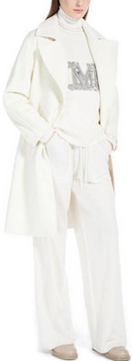 (W) ''S Max Mara MaxMara SS23 白色長袖綁帶翻領大衣。 1016033306 Purchase (W) ''S Max Mara MaxMara SS23 白色長袖綁帶翻領大衣。 1016033306