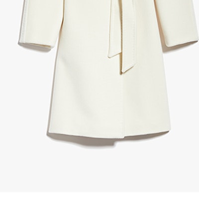 (W) ''S Max Mara MaxMara SS23 白色長袖綁帶翻領大衣。 1016033306 Sizing (W) ''S Max Mara MaxMara SS23 白色長袖綁帶翻領大衣。 1016033306