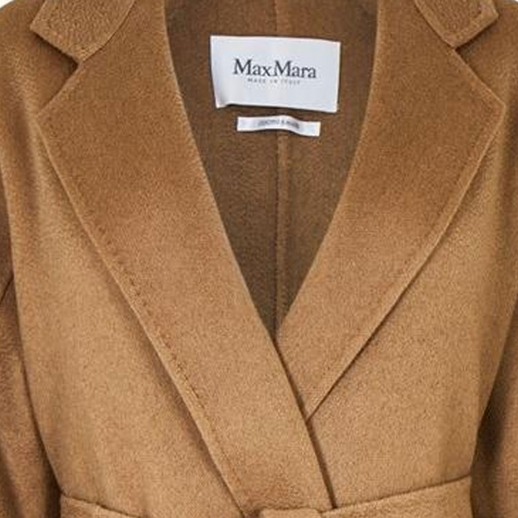 Details for (Women) 'S Max Mara MaxMara SS23 Ludmilla Camel Tie-Waist Long Sleeve Mid-Length Coat for Women. 1011083106068-LUDMILLA