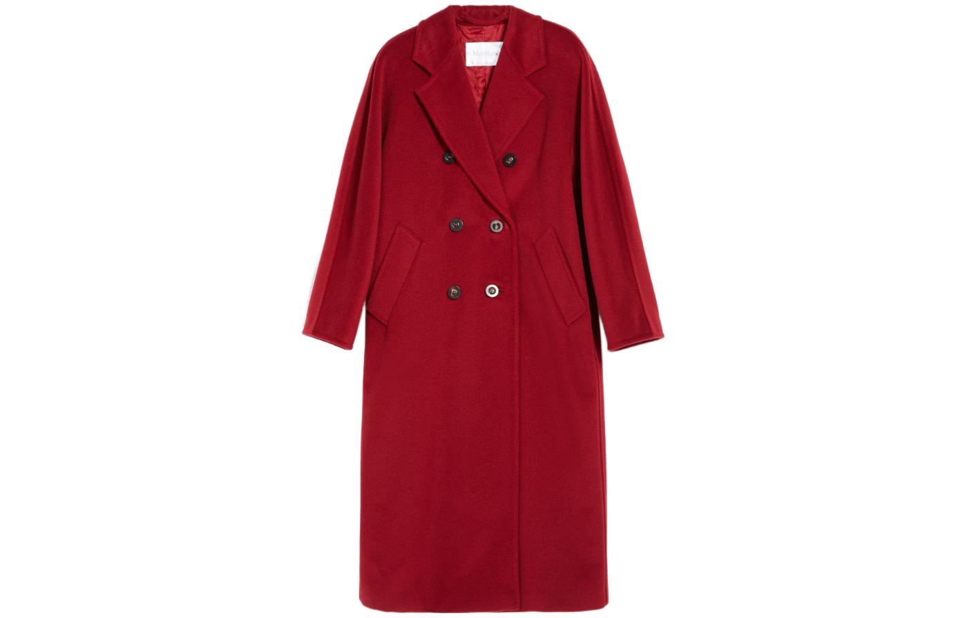 (Women) 'S Max Mara MaxMara SS23 Lunar New Year  Red Double-Breasted Long Coat. 1011013106011-MADAME1