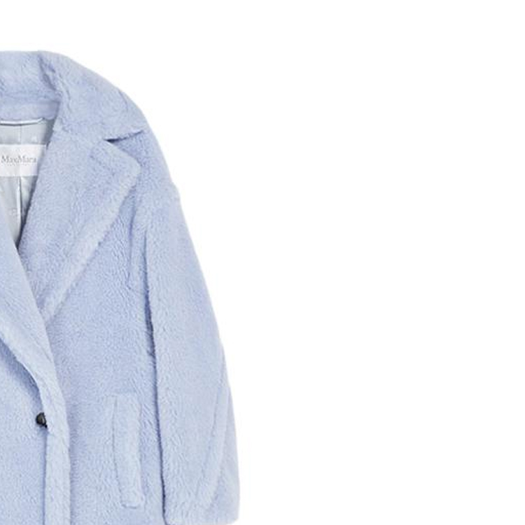 Purchase (W) 막스마라 SS23 테드걸 블루 미드길이 솔리드 컬러 코트. 1011033106007-TEDGIRL