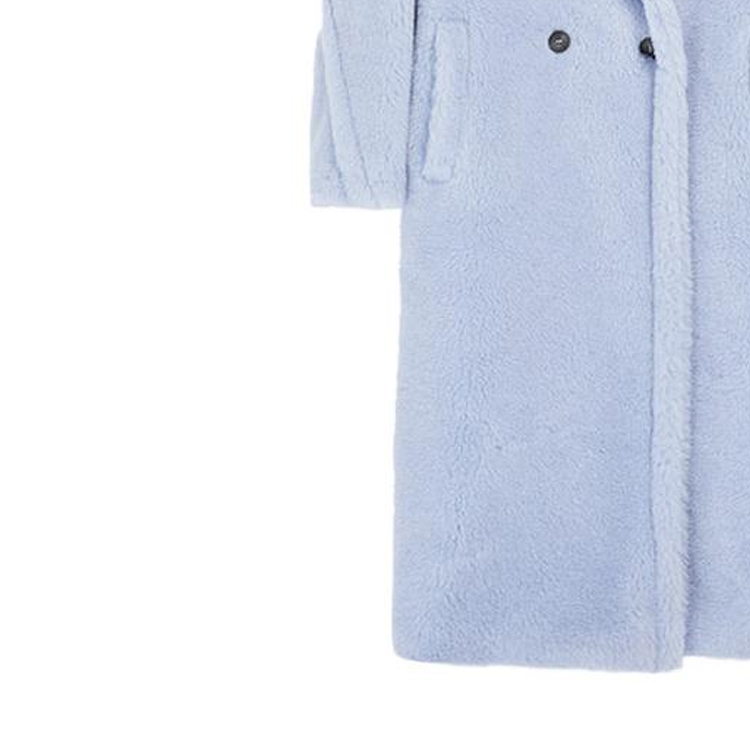 Sizing (W) 막스마라 SS23 테드걸 블루 미드길이 솔리드 컬러 코트. 1011033106007-TEDGIRL