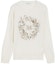 Order (Women) 'S Max Mara MaxMara SS24 Floral Letter Embroidery White Crewneck Sweater 1361094106022-BARI