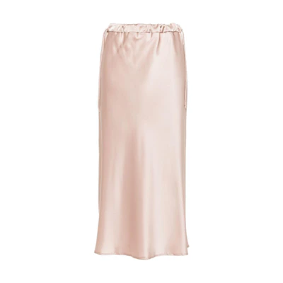 (Women) 'S Max Mara MaxMara SS24 Pink Midi Skirt with Elastic Waist Casual Design. 24211060516000