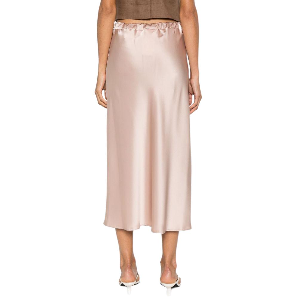 Shop (Women) 'S Max Mara MaxMara SS24  Pink Midi Skirt with Elastic Waist Casual Design. 24211060516000