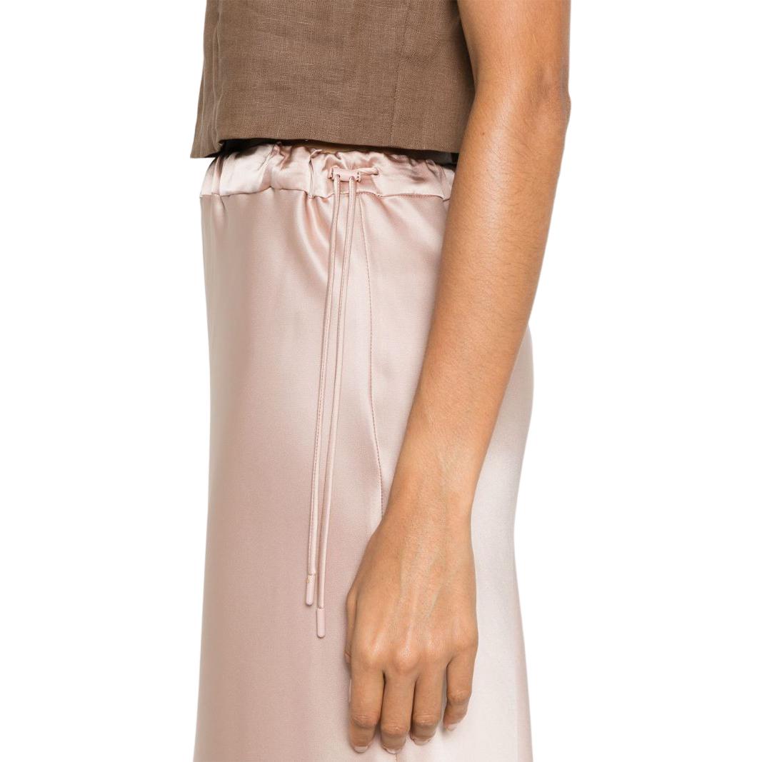 Details for (Women) 'S Max Mara MaxMara SS24  Pink Midi Skirt with Elastic Waist Casual Design. 24211060516000