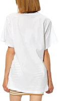 Shop (W) S Max Mara MaxMara SS24 白色刺繡Logo短袖圓領T恤 2421946021
