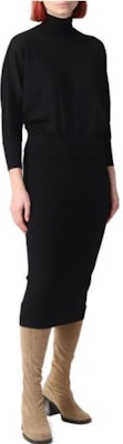 (Women) 'S Max Mara MaxMara Studio Black Midi Slim-Fit Casual Skirt 2363060239600-001 Lookbook (Women) 'S Max Mara MaxMara Studio Black Midi Slim-Fit Casual Skirt 2363060239600-001