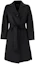 Buy (Women) 'S Max Mara MaxMara Studio Black Single-Breasted Belted Coat. 60110111-007