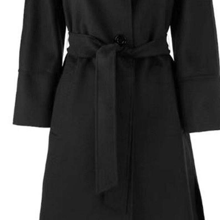 (Women) 'S Max Mara MaxMara Studio  Black Single-Breasted Belted Coat. 60110111-007 圖 5