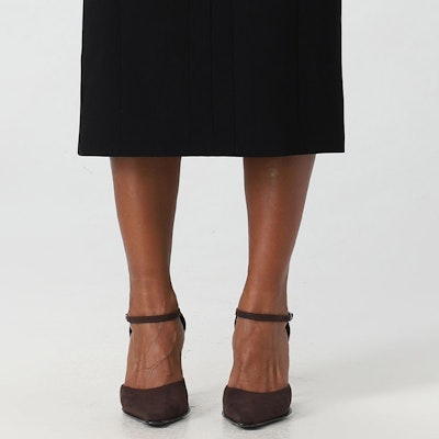 (Women) 'S Max Mara MaxMara Studio Black Sleeveless High-Waist Long Dress 2362260539600-001 Purchase (Women) 'S Max Mara MaxMara Studio Black Sleeveless High-Waist Long Dress 2362260539600-001