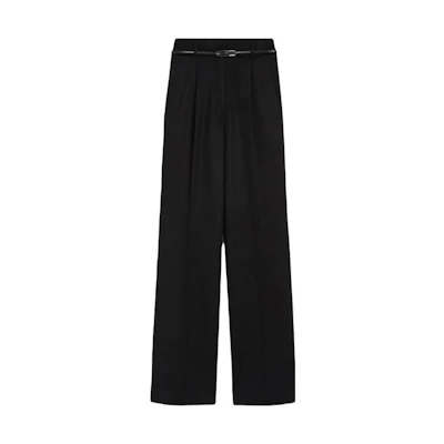(Women) 'S Max Mara MaxMara Studio Black Straight-Fit Long Casual Pants 2361360633600-003