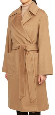 (W) ''Max Mara Studio Abrigo Marrón Ajustado con Cinturón de Largo Medio Suelto'' 60161439600-006 Purchase (W) ''Max Mara Studio Abrigo Marrón Ajustado con Cinturón de Largo Medio Suelto'' 60161439600-006