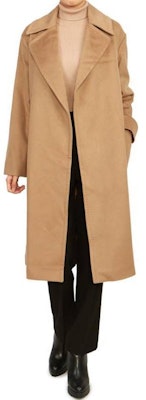 (W) ''Max Mara Studio Abrigo Marrón Ajustado con Cinturón de Largo Medio Suelto'' 60161439600-006 Details for (W) ''Max Mara Studio Abrigo Marrón Ajustado con Cinturón de Largo Medio Suelto'' 60161439600-006