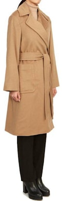 (W) ''Max Mara Studio Abrigo Marrón Ajustado con Cinturón de Largo Medio Suelto'' 60161439600-006 Cheap (W) ''Max Mara Studio Abrigo Marrón Ajustado con Cinturón de Largo Medio Suelto'' 60161439600-006