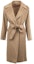 Order (W) Max Mara Studio Abrigo Casual de Manga Larga con Cinturón Camel 2360161439000-006