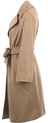 (W) Max Mara Studio Abrigo Casual de Manga Larga con Cinturón Camel 2360161439000-006 Shop (W) Max Mara Studio Abrigo Casual de Manga Larga con Cinturón Camel 2360161439000-006