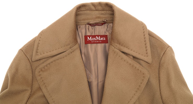 (W) Max Mara Studio Abrigo Casual de Manga Larga con Cinturón Camel 2360161439000-006 Details for (W) Max Mara Studio Abrigo Casual de Manga Larga con Cinturón Camel 2360161439000-006