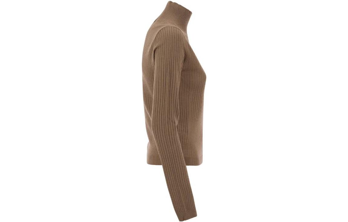 Shop (W) ''Max Mara Studio Camel Turtleneck Slim-Fit Baju Lengan Panjang Rajut'' 2363660439600006