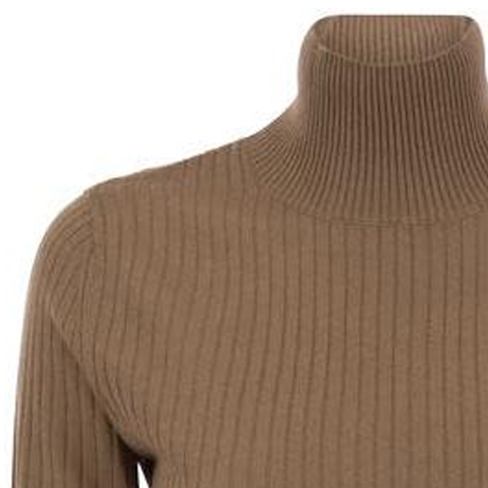 Purchase (W) ''Max Mara Studio Camel Turtleneck Slim-Fit Baju Lengan Panjang Rajut'' 2363660439600006