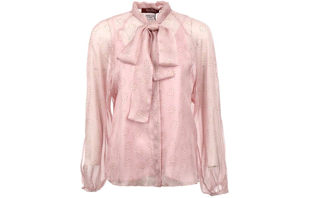 Details for (Women) 'S Max Mara MaxMara Studio  Chiffon Blouse with Ballet Dancer Print Long Sleeves 2416261021000002-BALDI