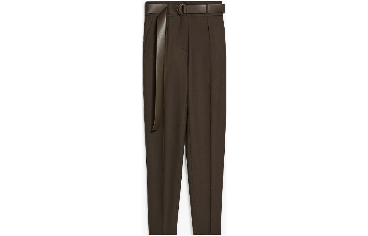 Order (Women) 'S Max Mara MaxMara Studio  Green Wool Blend Jogger Pants 6136042306007-CORALLO
