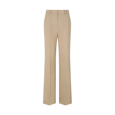 (Women) 'S Max Mara MaxMara Studio Light Camel Straight-Leg Mid-Rise Suit Pants 6136063906023-QUASAR