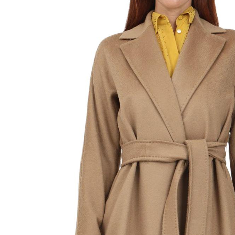 (Women) 'S Max Mara MaxMara Studio  Long Camel Coat with Collared Design and Long Sleeves. 2360161639600-006 圖 5