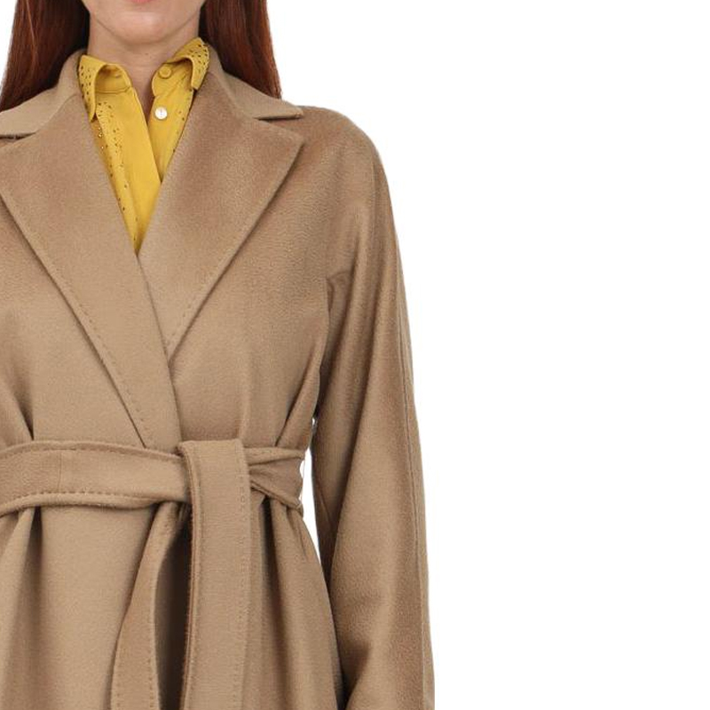 (Women) 'S Max Mara MaxMara Studio  Long Camel Coat with Collared Design and Long Sleeves. 2360161639600-006 圖 6