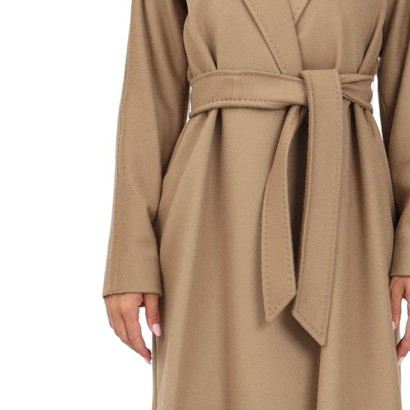 (Women) 'S Max Mara MaxMara Studio  Long Camel Coat with Collared Design and Long Sleeves. 2360161639600-006 圖 7