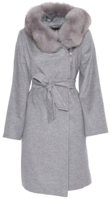 (W) ''S Max Mara MaxMara Studio ロンググレーフーディーコート ウエストタイ付き 無地 2360162033600-011 Buy (W) ''S Max Mara MaxMara Studio ロンググレーフーディーコート ウエストタイ付き 無地 2360162033600-011