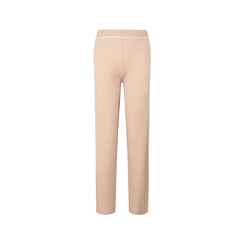 (Women) 'S Max Mara MaxMara Studio  Mid-Rise Wide-Leg Casual Pants in Deep Beige. 6336012906002-SIRI