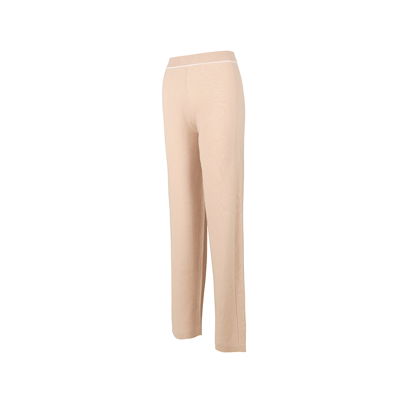 Lookbook (Women) 'S Max Mara MaxMara Studio  Mid-Rise Wide-Leg Casual Pants in Deep Beige. 6336012906002-SIRI