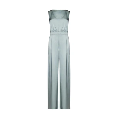 (Women) 'S Max Mara MaxMara Studio Sleeveless Loose Fit Jumpsuit Blue 2416241023600 -004