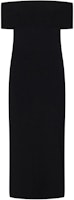 (Women) 'S Max Mara MaxMara Studio Slim Off-Shoulder Midi Sleeveless Dress - Black 2416321022600-006 (Women) 'S Max Mara MaxMara Studio Slim Off-Shoulder Midi Sleeveless Dress - Black 2416321022600-006