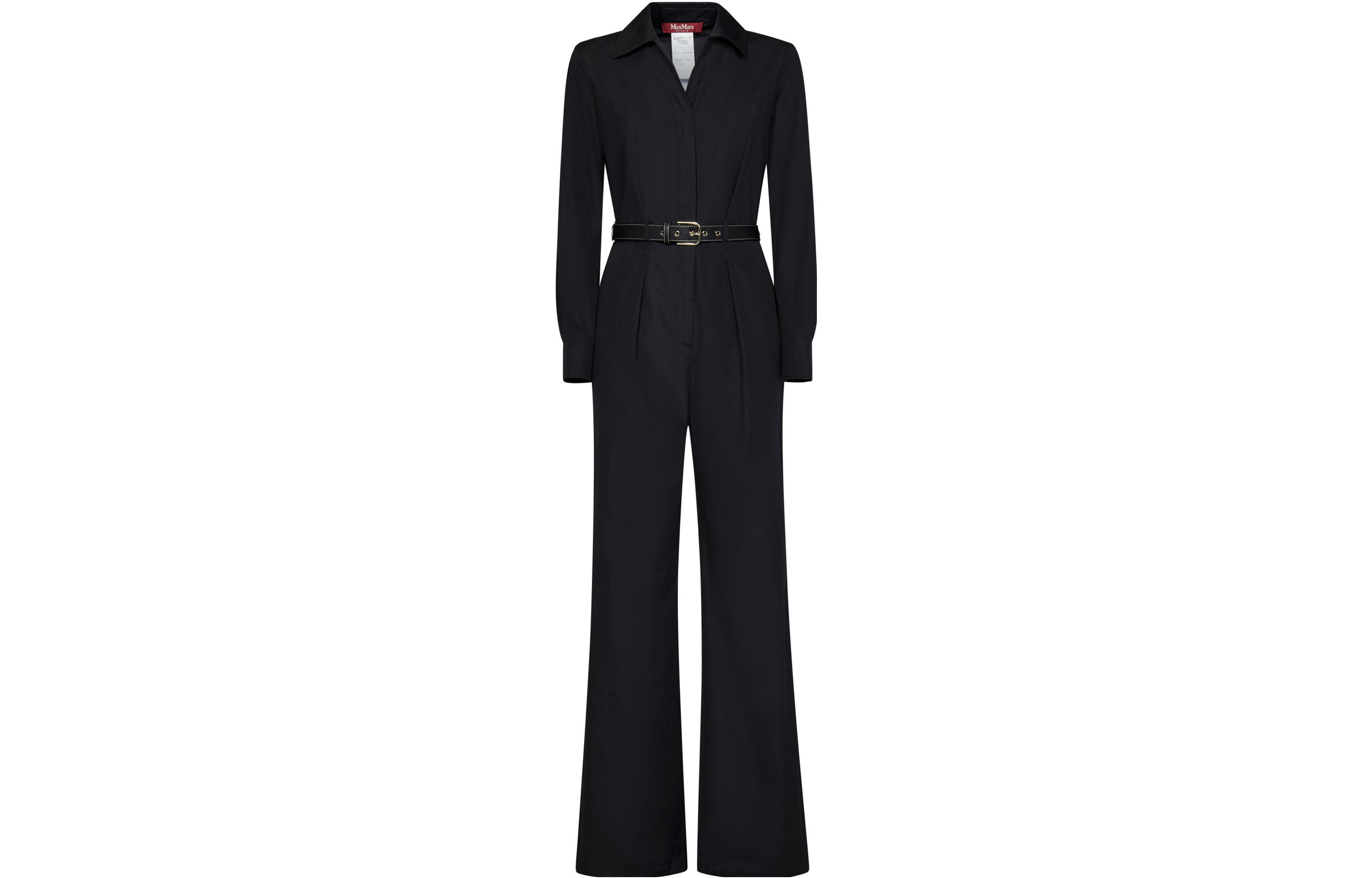 Order (W) ''에스 막스 마라 스튜디오 솔리드 벨티드 롱슬리브 점프수트'' 2362410231600-004
